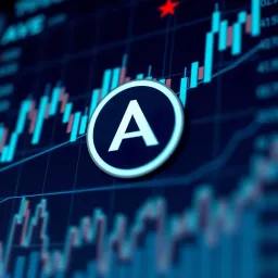Graph illustrating price trends and market indicators for Aave token