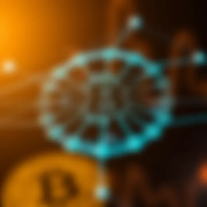 Early Bitcoin network diagram showing initial peer-to-peer connections