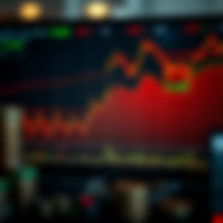 Graph showing fluctuating financial market trends relevant to CFD trading