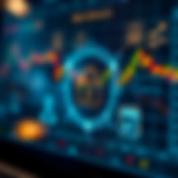 Visual representation of CFD trading security measures including encryption and user authentication icons