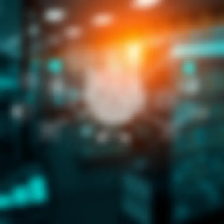 Digital commerce platforms interconnected with icons of shopping carts, data analytics, and financial transactions