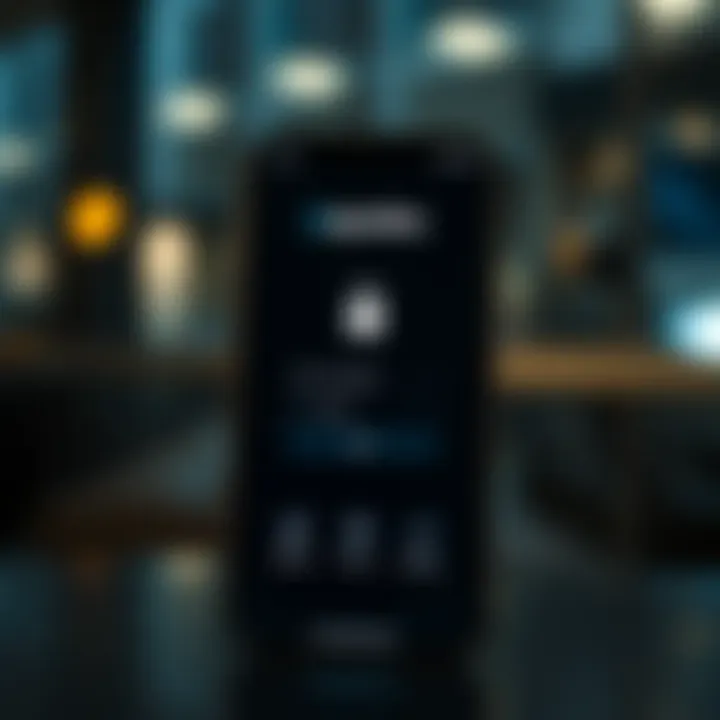 Secure login screen of Quotex app showing privacy and security icons