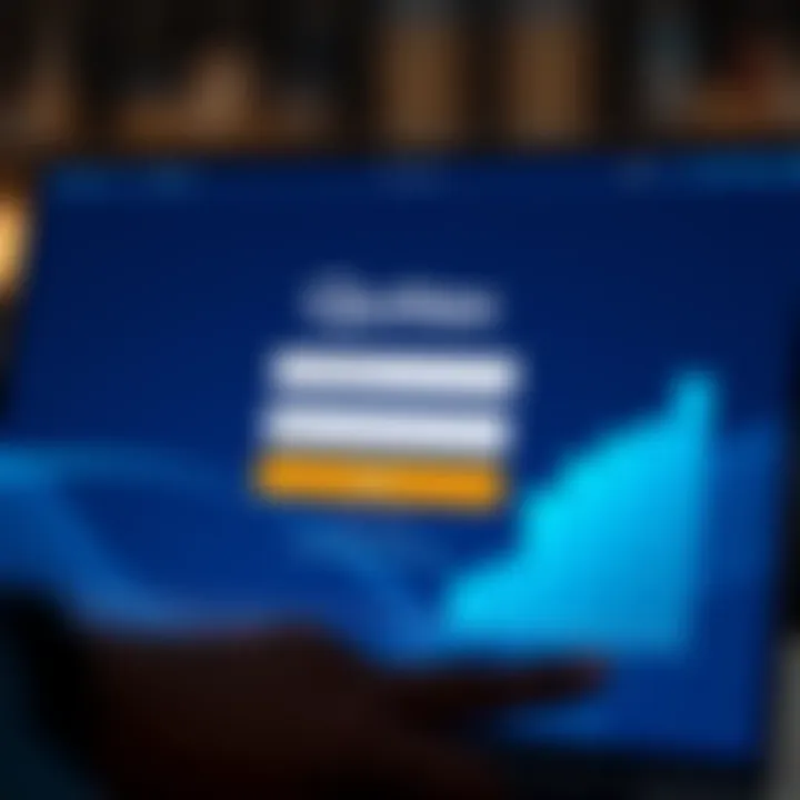 Interface of Quotex demo login screen showing input fields and login button