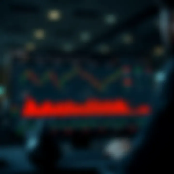 Interface showcasing the main dashboard of a financial trading platform with charts and market indicators