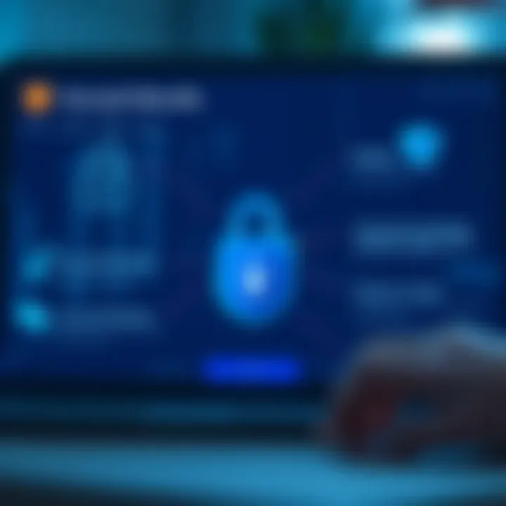 Illustration of account protection features and troubleshooting options