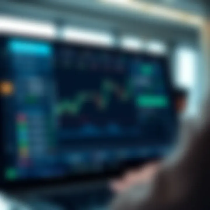 User interface of a trading platform showing demo account features and virtual balance