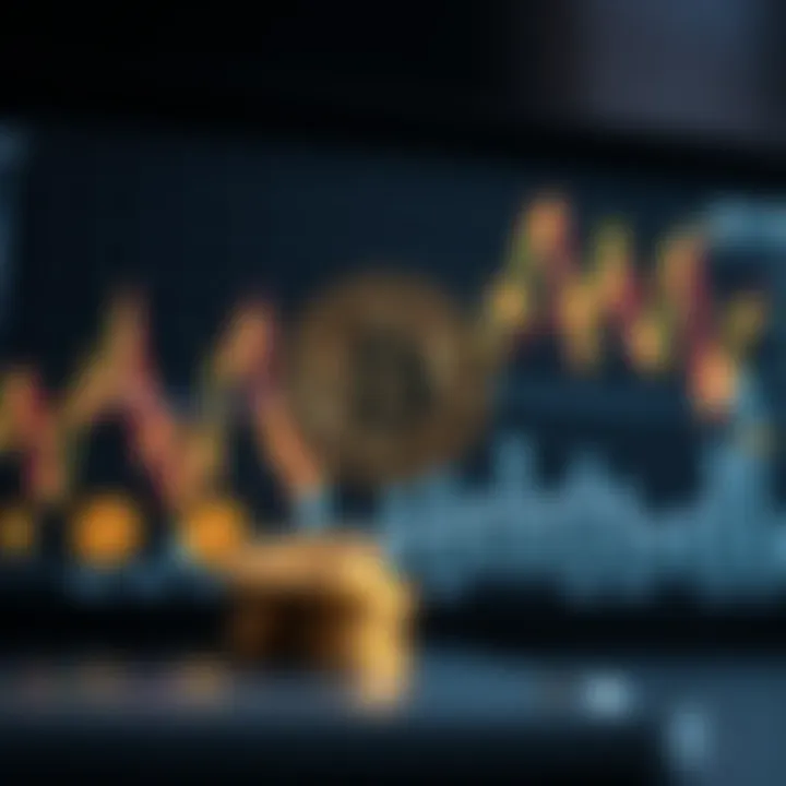 Cryptocurrency Market Volatility and Influential Economic Factors Graph depicting cryptocurrency market volatility alongside economic events