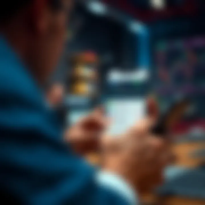 User engaging with various trading features and strategies on the Deriv GO mobile app