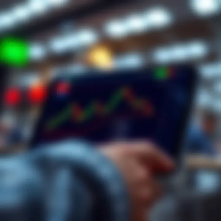 Mobile screen displaying the Deriv GO trading platform interface with charts and options