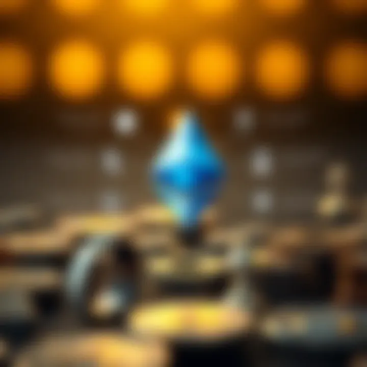 Visual representation of key factors affecting Ethereum including risks, opportunities, and future outlook