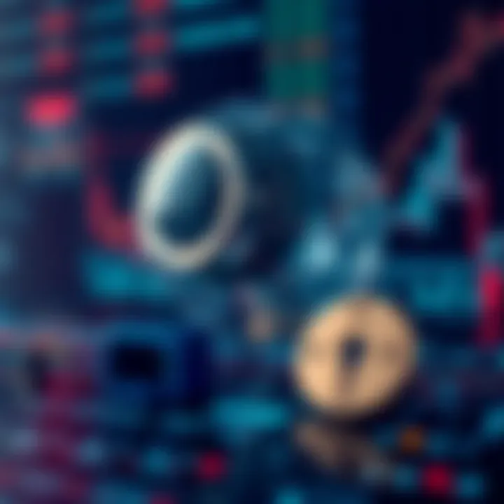 Visual depiction of financial data protection and user security measures