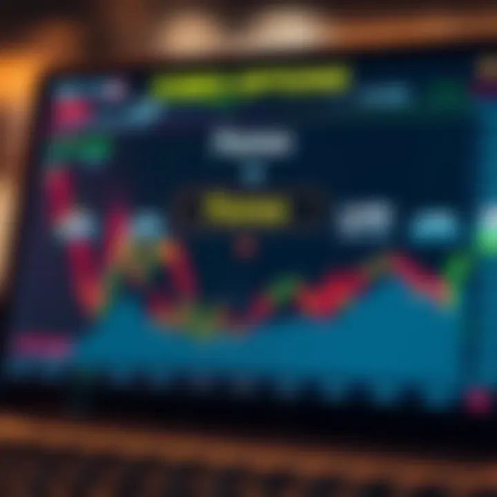 Diagram illustrating the concept of Forex options and currency exchange rates