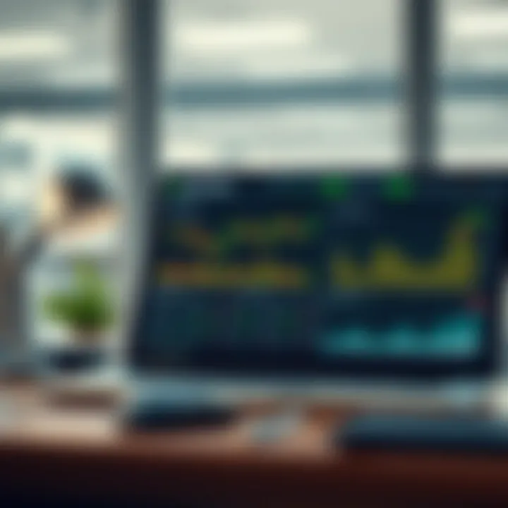 Graphical representation of trading tools and features available on Quotex demo environment for practice and analysis