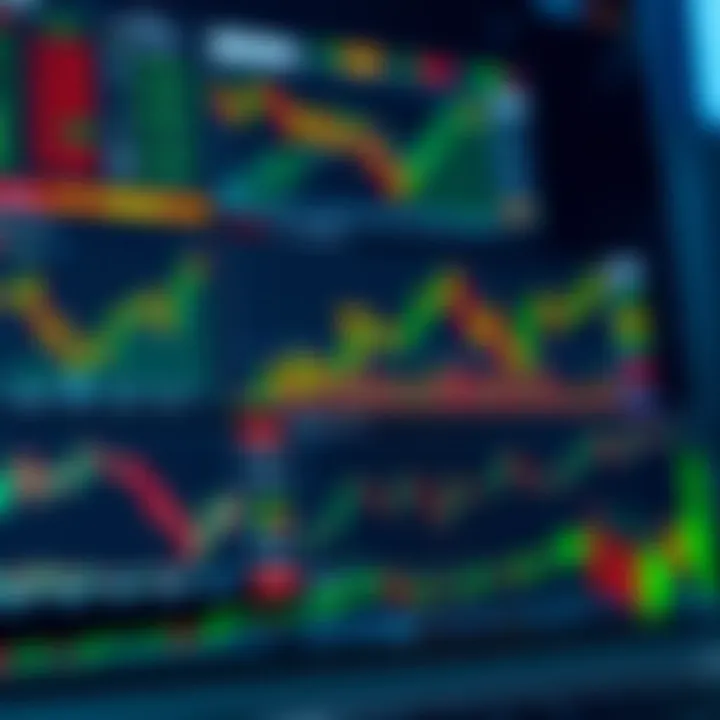 Illustration depicting a variety of Forex trading platforms with graphs and charts showing currency exchange trends