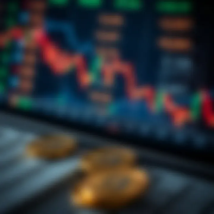 Visual representation of currency pairs with exchange rates for Forex trading