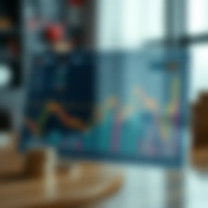 Graph illustrating investment strategies and asset performance on IQ Broker platform