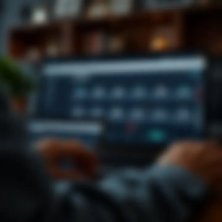 User interface displaying IQ Option download options on various devices