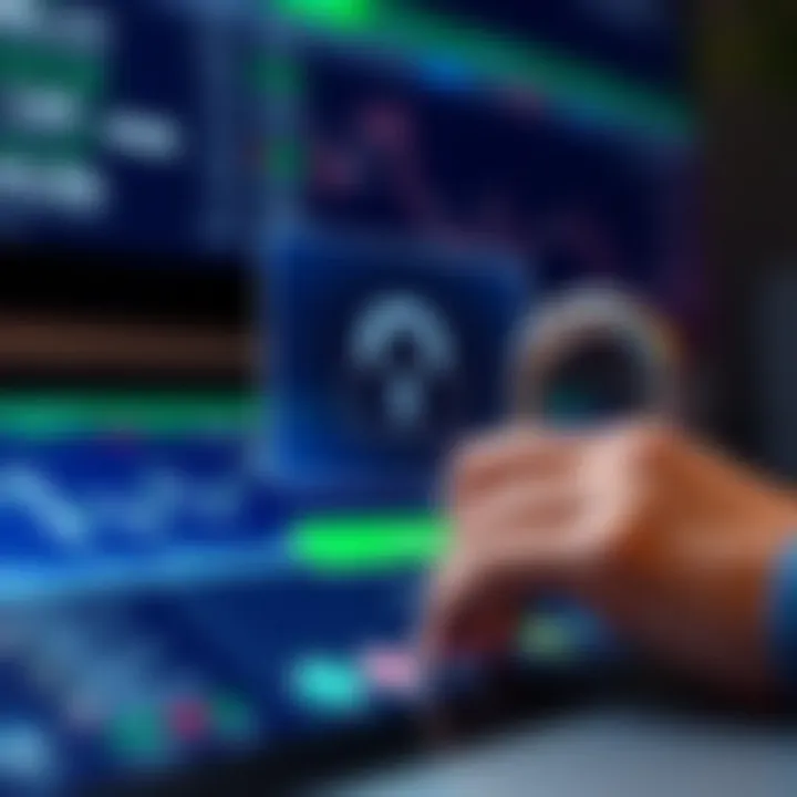 Illustration of security tips for protecting online investment accounts