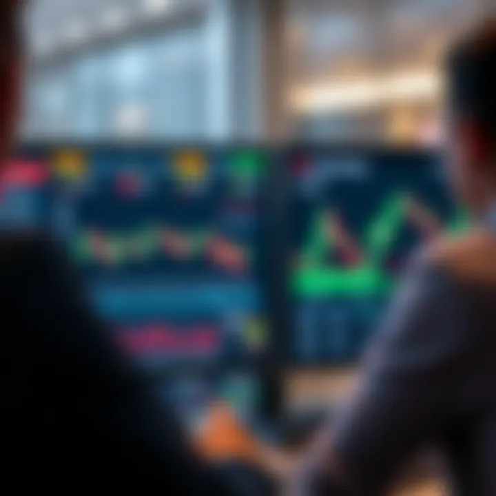 Dashboard of IQ Option platform displaying various financial instruments and trading options