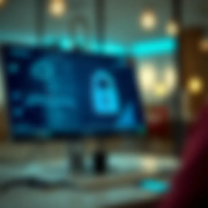 Secure online banking interface with data protection elements