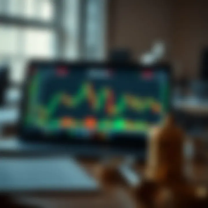 Conceptual illustration of risk management and analytical tools for options trading