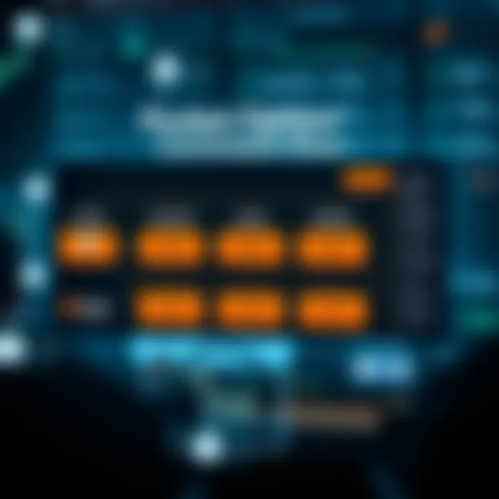 Diagram showing the affiliate program structure with commission flow for Pocket Option