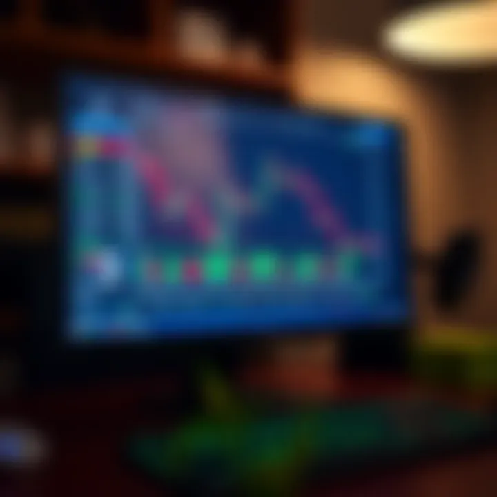 Desktop computer screen displaying the Pocket Option trading platform interface