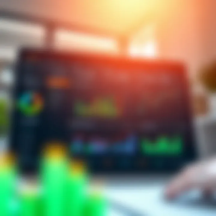 Dashboard showing Profitix financial metrics and chart analysis