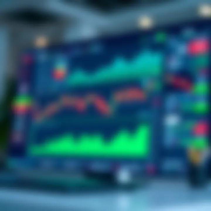 Interface layout of the Quootex trading platform showing charts and trading options