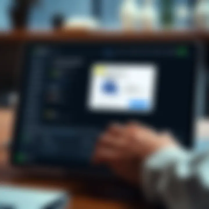 Illustration of account recovery options on a digital financial platform