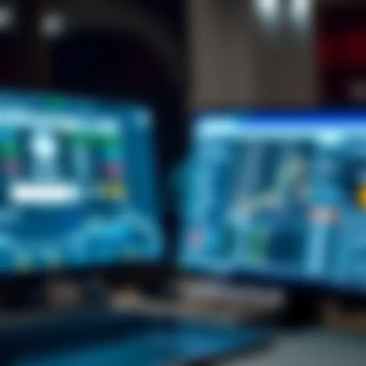 Security shield icon overlay on a computer screen showing secure login to Quotex platform