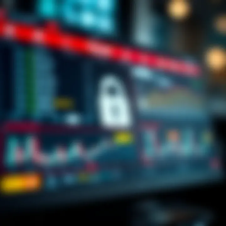Illustration of data protection and account safety measures on online trading platform