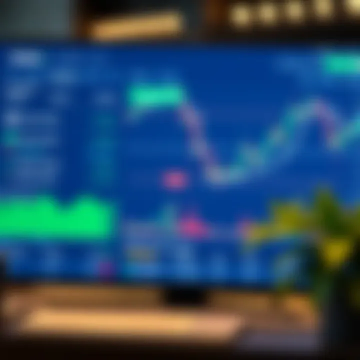 User interface of Quotex online trading platform showing asset options and candlestick charts