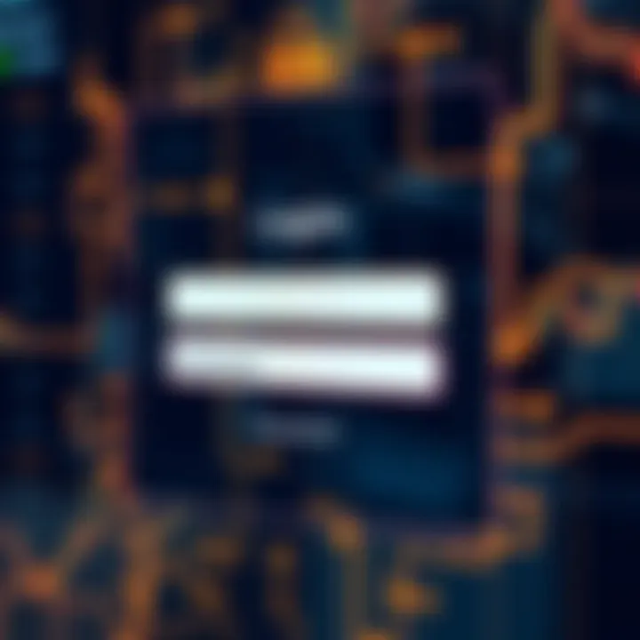 Secure login interface of IQ Option platform with username and password fields