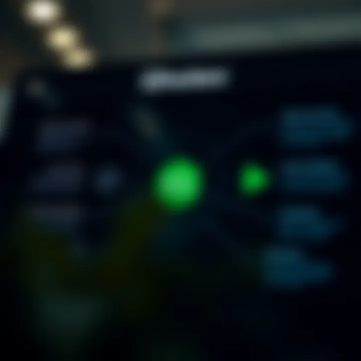 Diagram illustrating the main features and interface of Qhotex platform