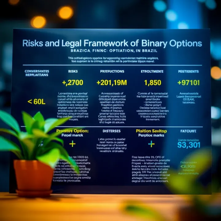 Conceptual chart highlighting risks and legal considerations in Brazilian binary options market