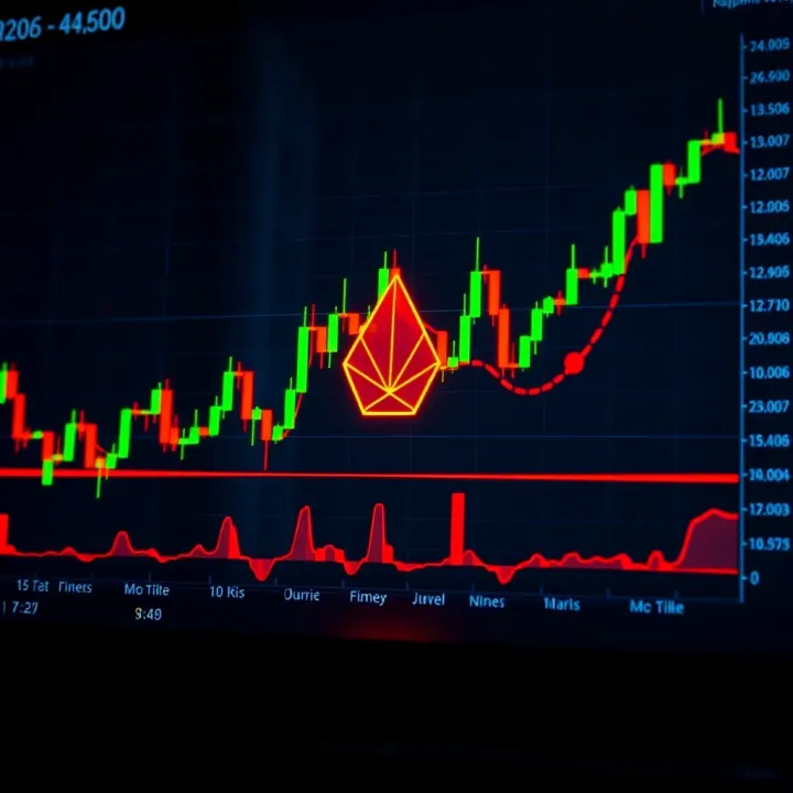 Graph showing Cardano's price trend with key support and resistance levels