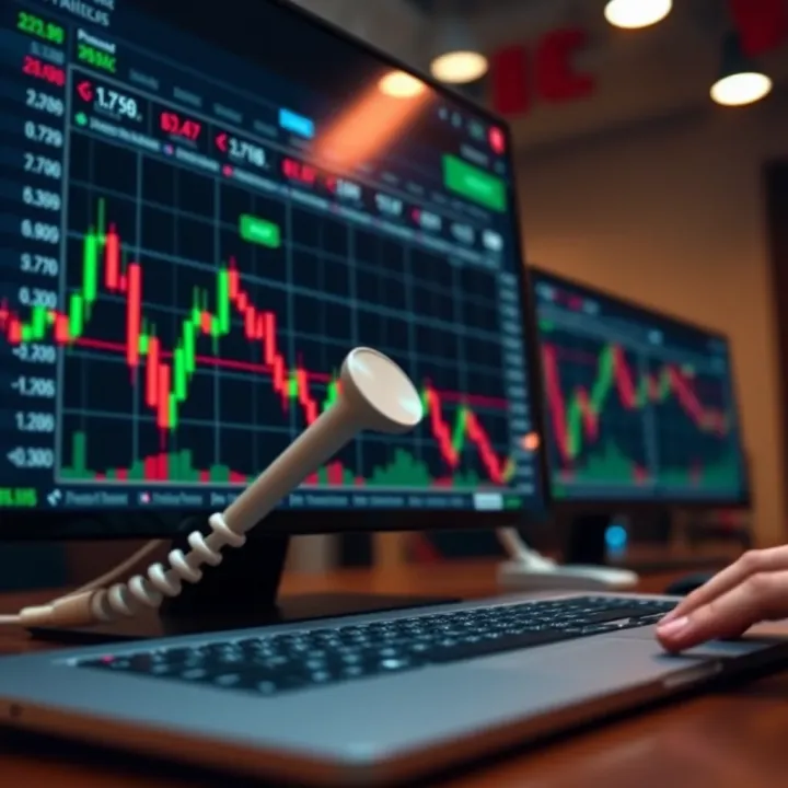 Interface of IQ Option trading platform showing Forex currency pairs and price charts
