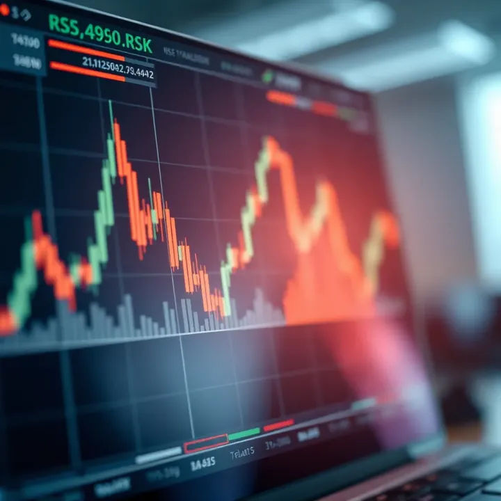 Graph illustrating trading strategy performance and risk management