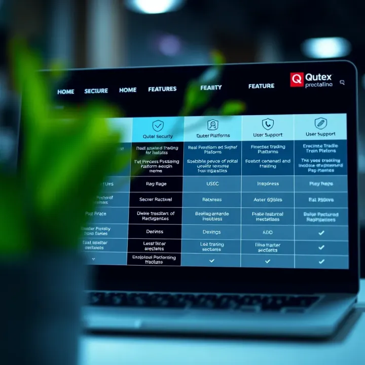 Graphical comparison of Quotex platform features against other trading platforms highlighting security and user support