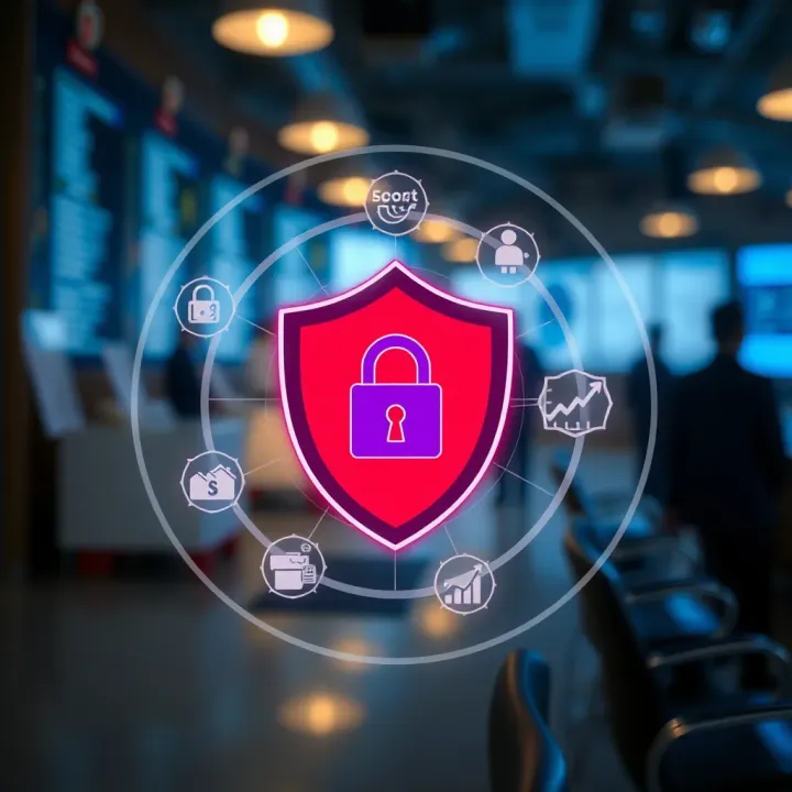Security icons illustrating safe trading environment on Quotex platform