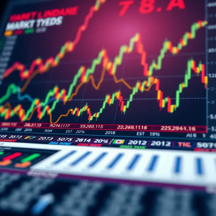 Market Trends of Financial Indices Graph showing various financial indices trends and market fluctuations