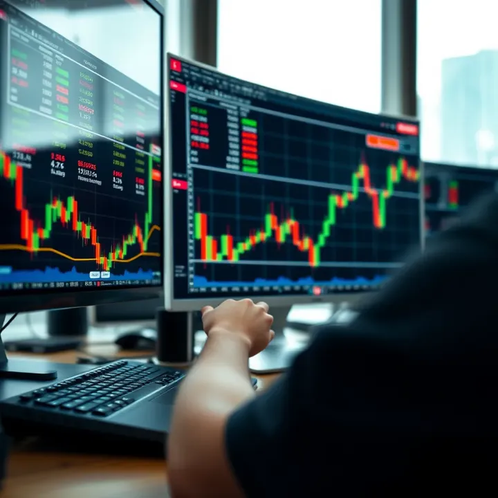 Conceptual illustration of forex trading strategies and risk management techniques