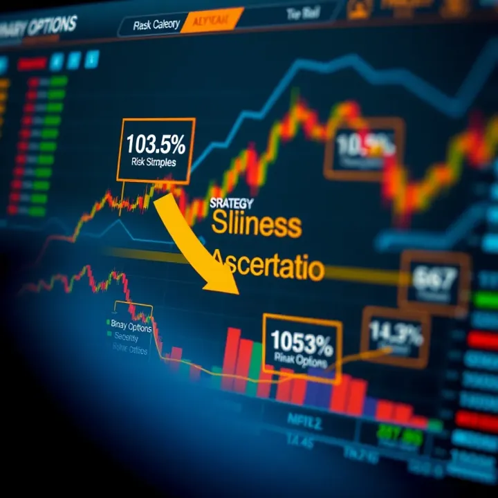 Key Elements of Binary Options: Risk and Strategy Diagram showing key elements of binary options including risk assessment and strategic investment