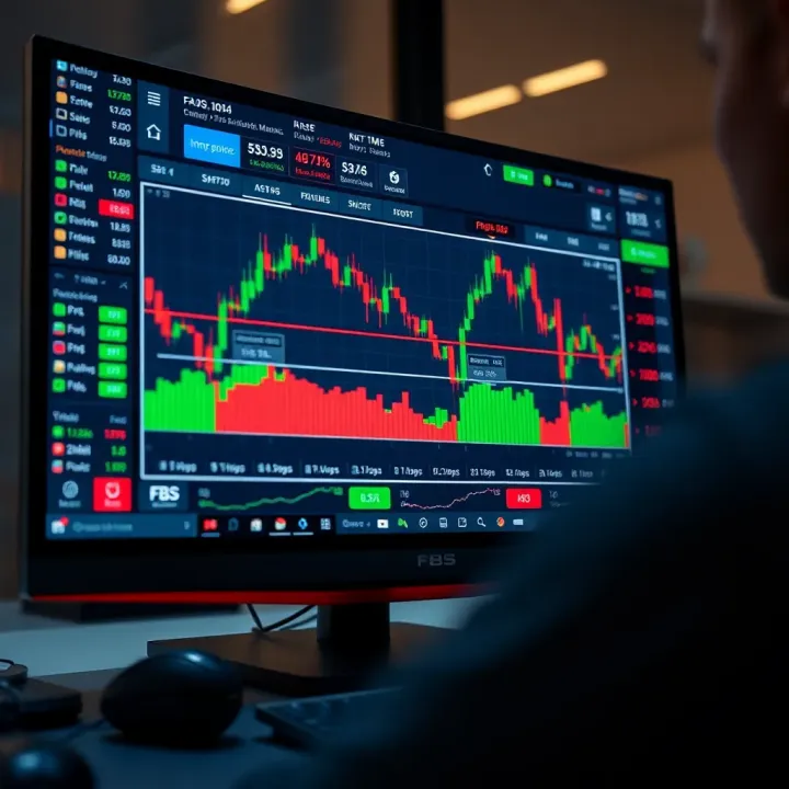 Forex trading interface showcasing real-time market analysis and user settings