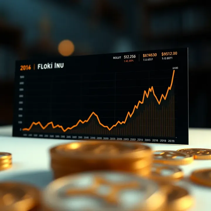 Chart illustrating the growth and community engagement of Floki Inu cryptocurrency over time