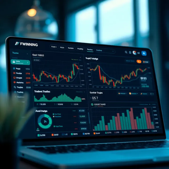 Dashboard view after successful access highlighting trading tools and account overview