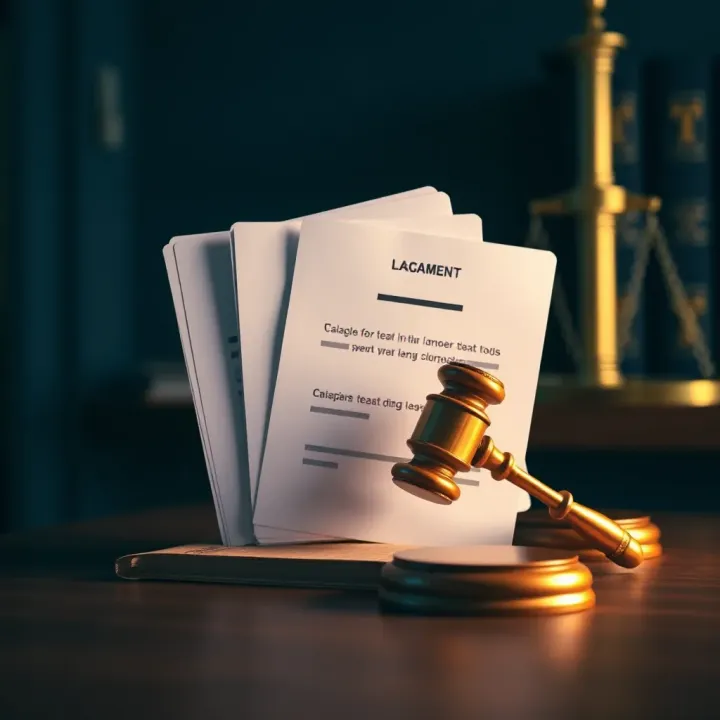 Illustration showing legal documents and compliance symbols related to the use of PNG files