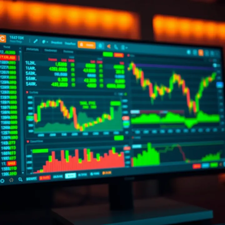 Overview of IC Markets trading platform with charts and financial data