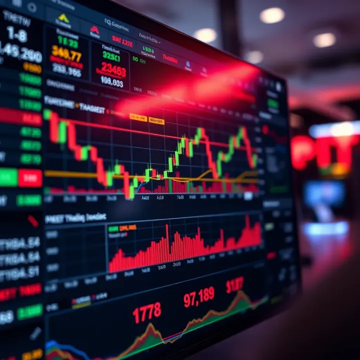 Secure digital trading platform interface with graphs and analytics